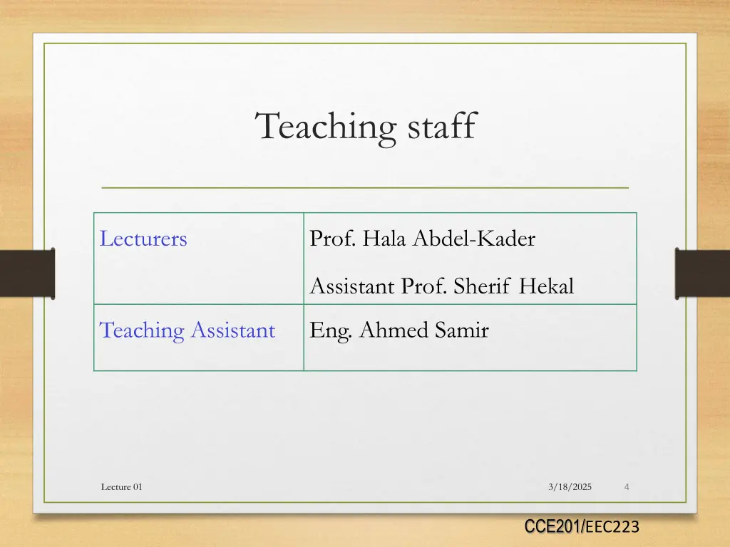 teaching staff