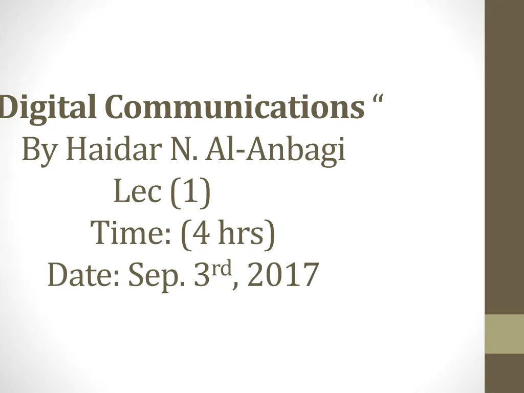 digital communications by haidarn al anbagi