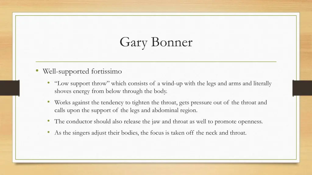 gary bonner 25