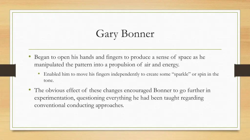 gary bonner 7