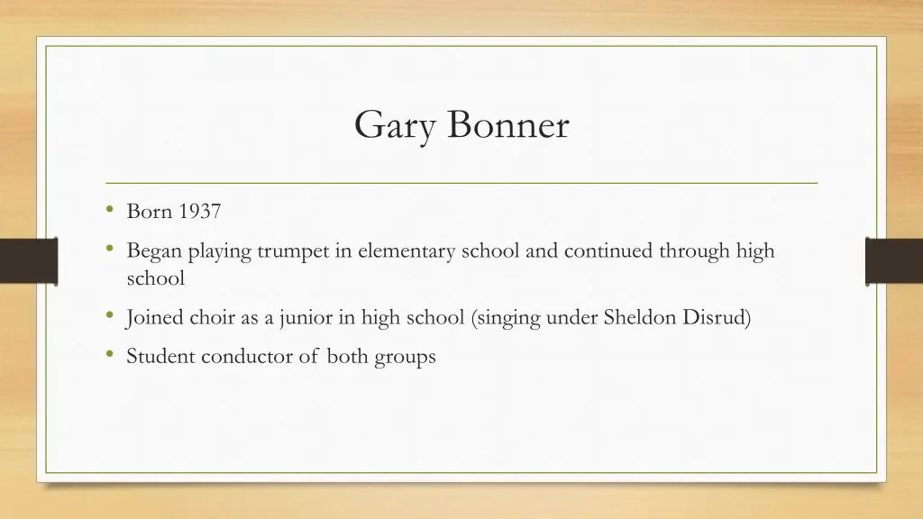 gary bonner