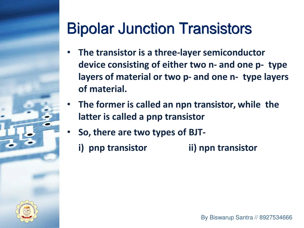 bipolar junction transistors