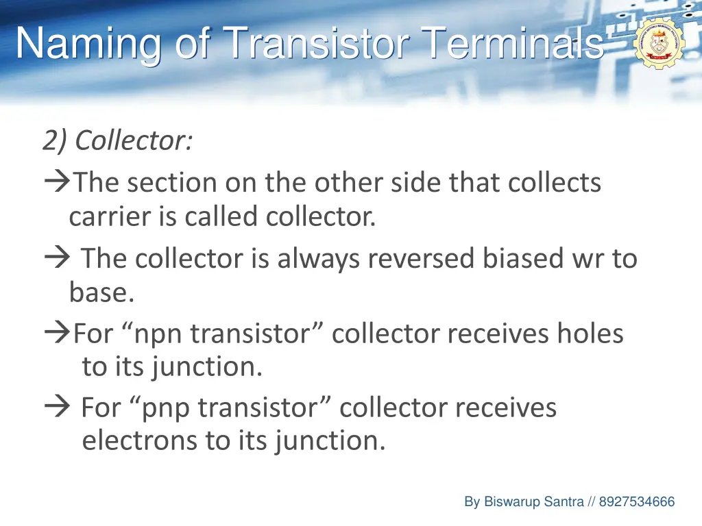 naming of transistor terminals 2