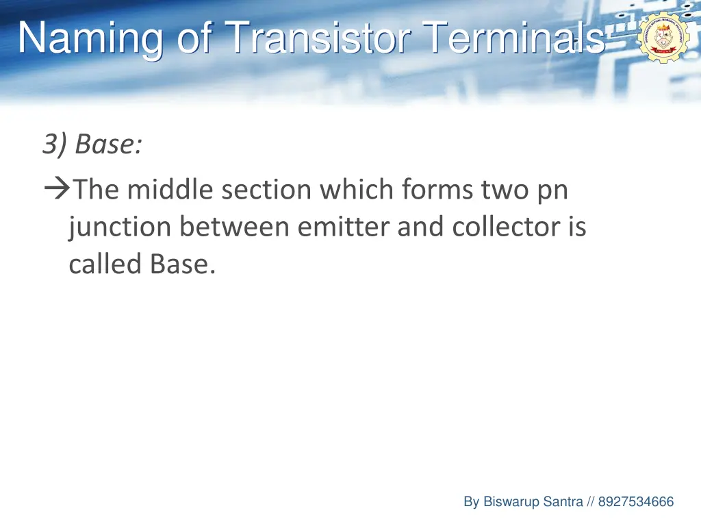 naming of transistor terminals 3