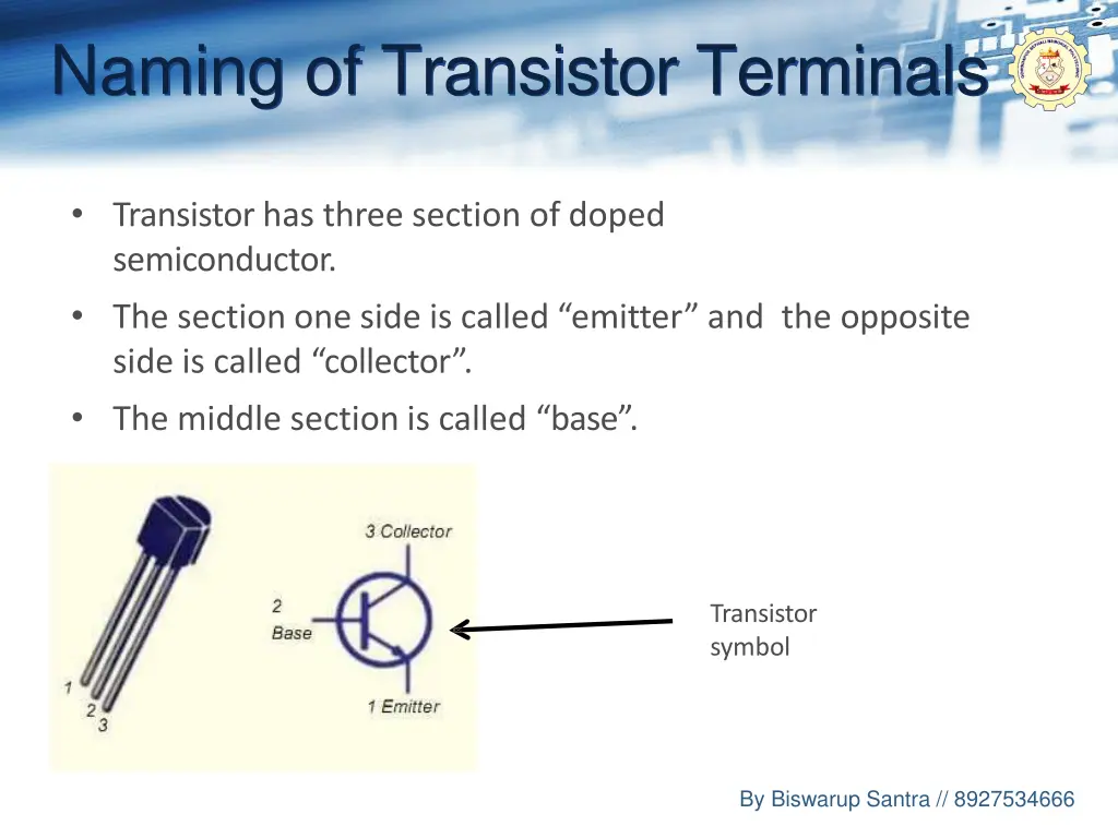naming of transistor terminals