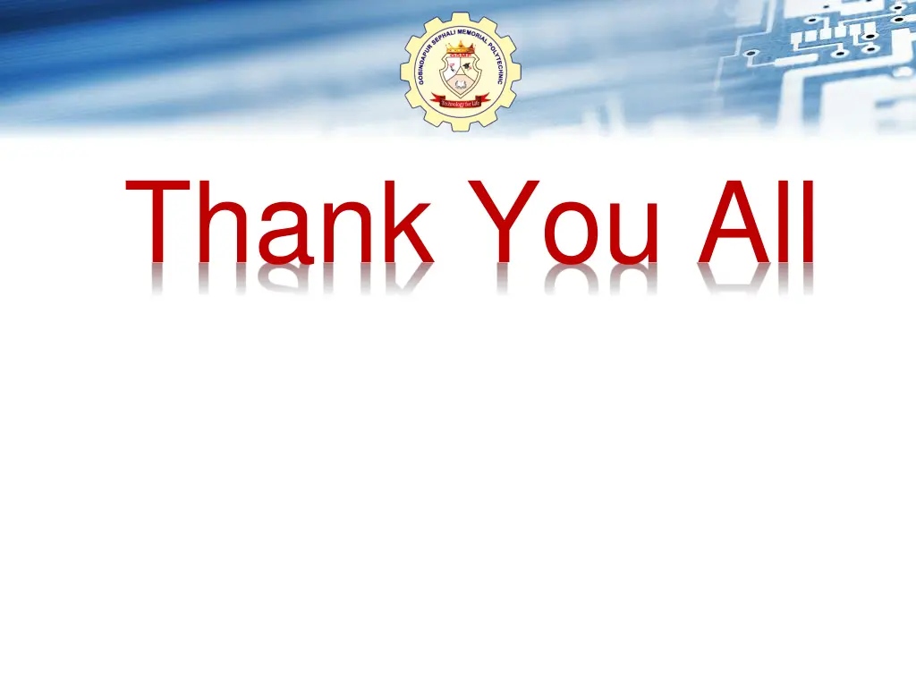 thank you all