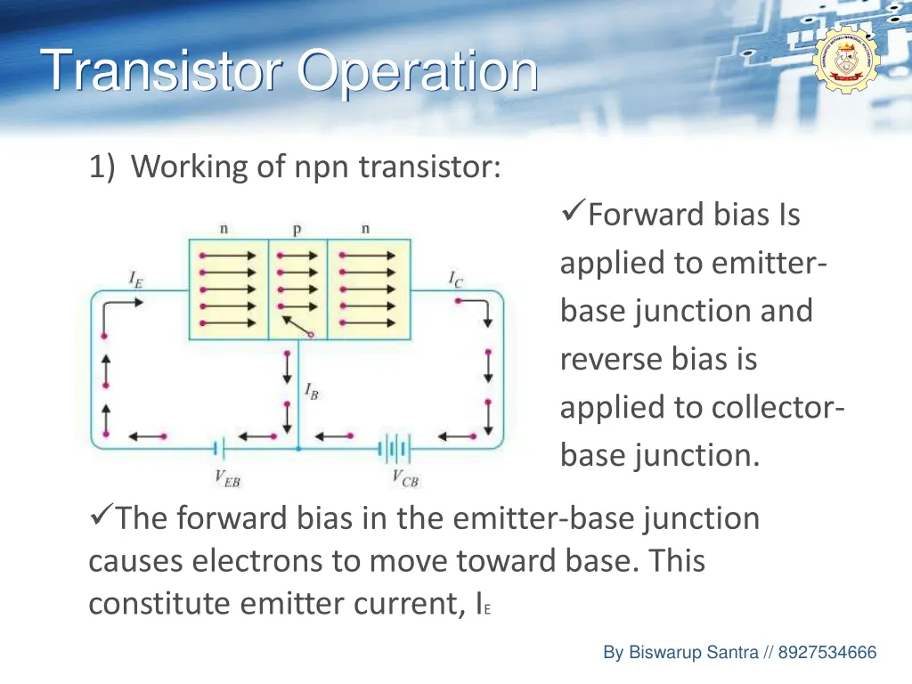 transistor operation