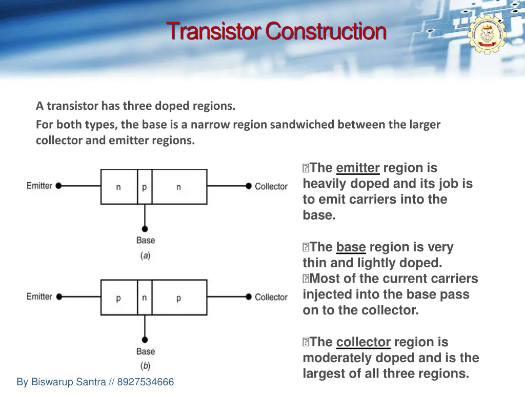 transistorconstruction