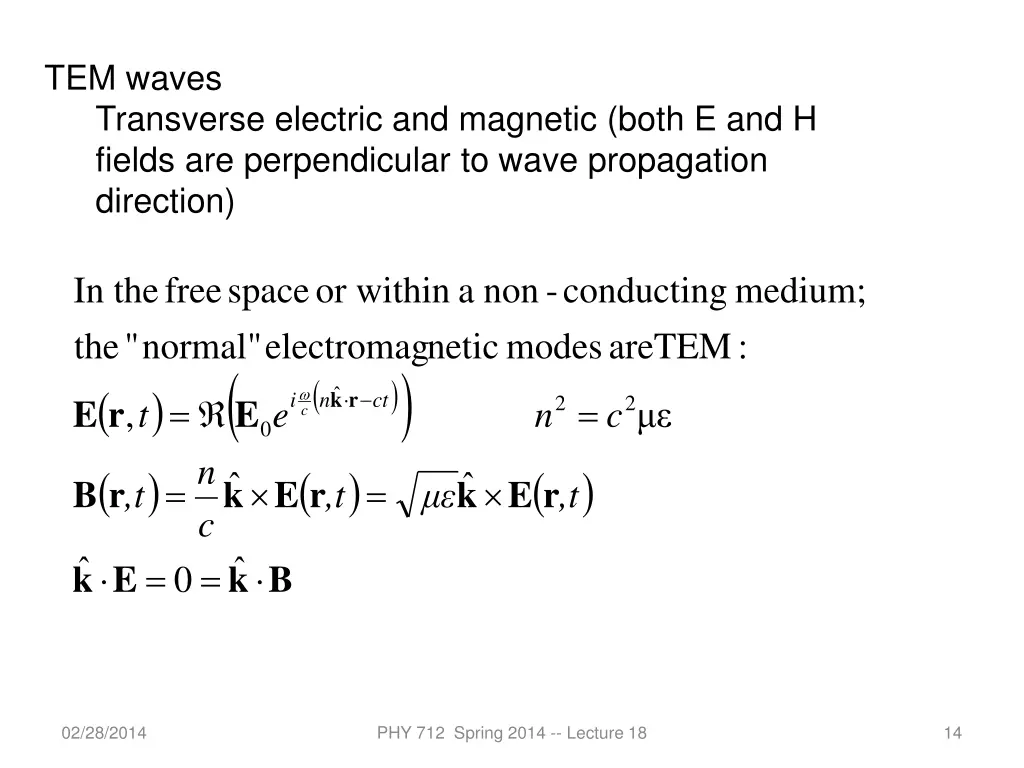 tem waves transverse electric and magnetic both