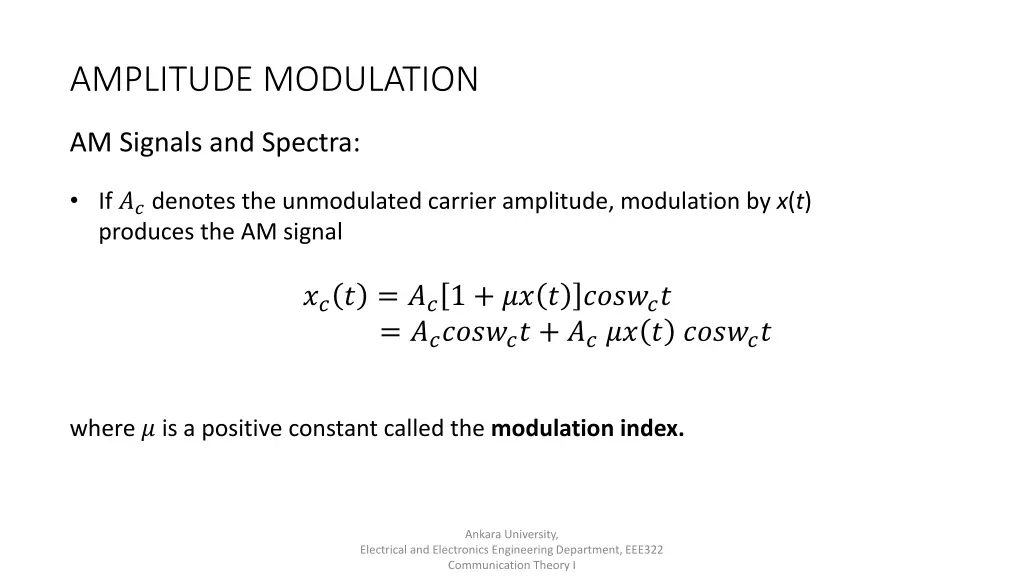 amplitude modulation 1