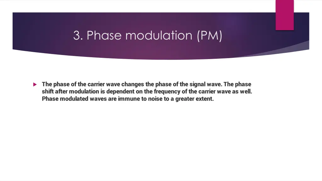 3 phase modulation pm