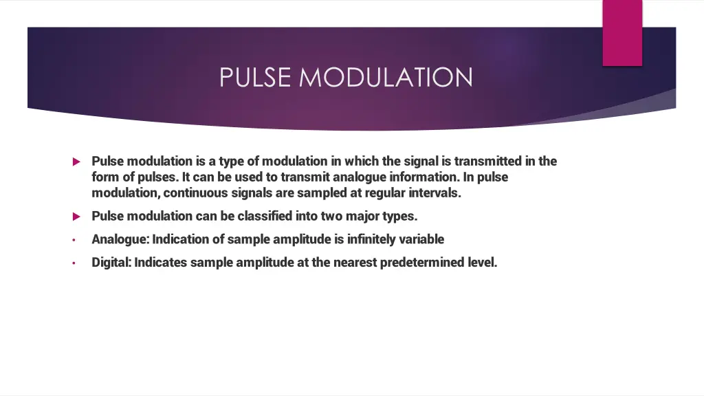 pulse modulation