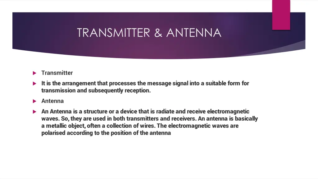 transmitter antenna