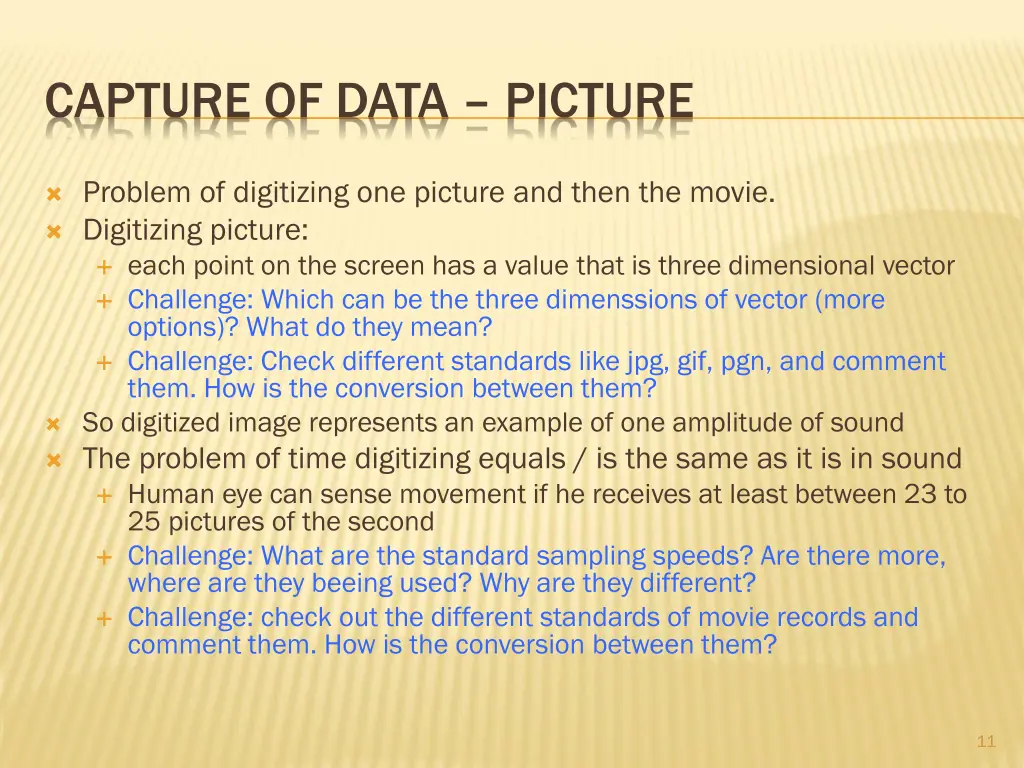 capture of data picture