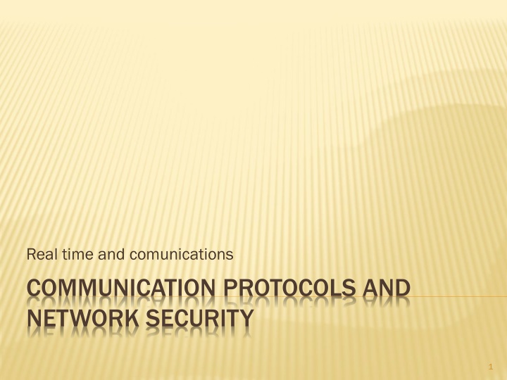 real time and comunications