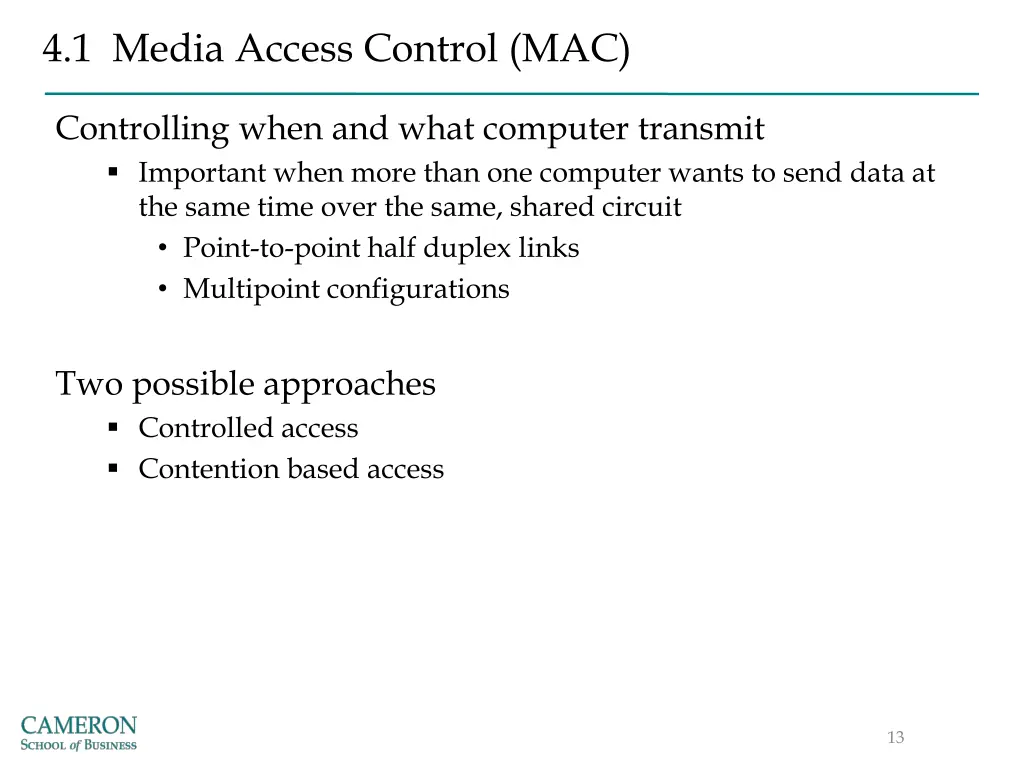 4 1 media access control mac