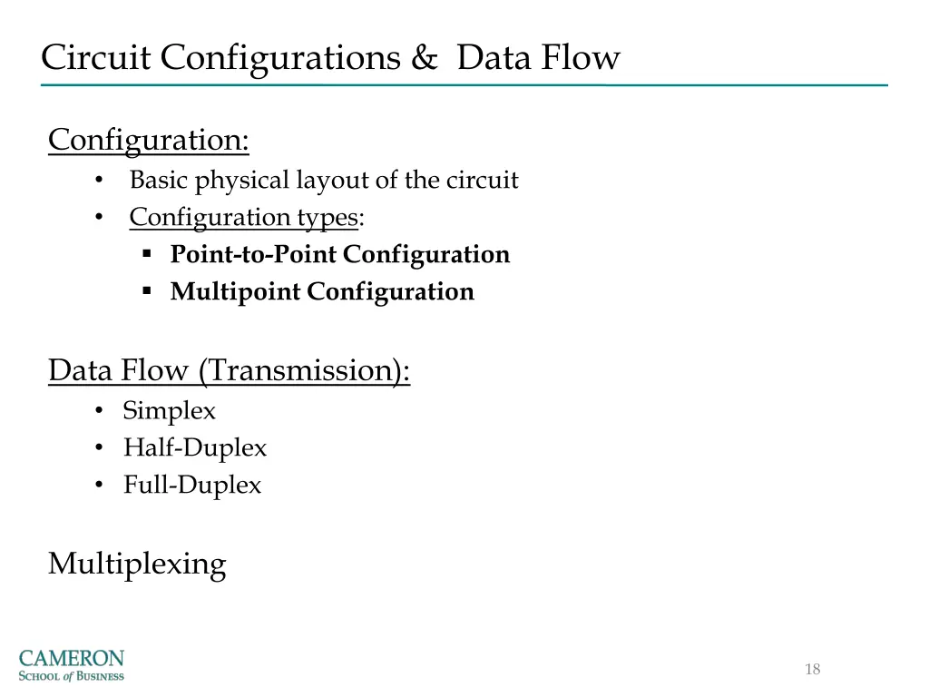 circuit configurations data flow