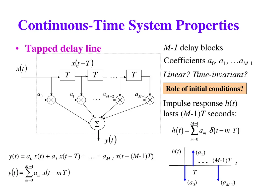 continuous time system properties 1