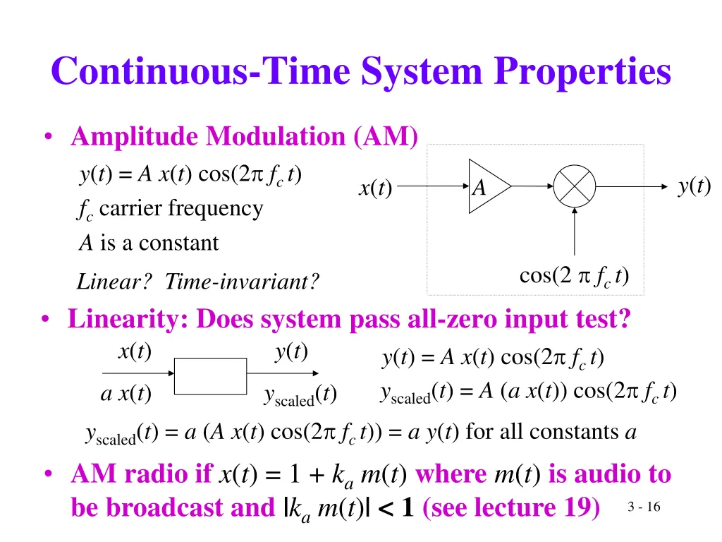continuous time system properties 2