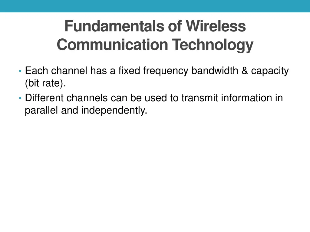 fundamentals of wireless communication technology 1