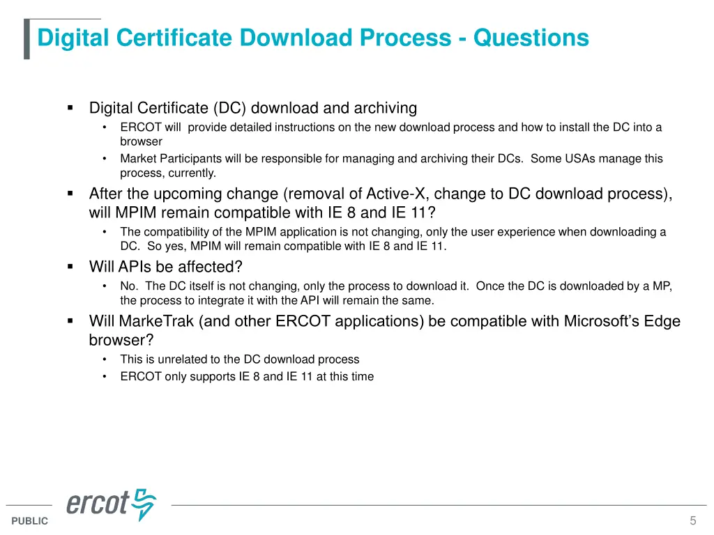 digital certificate download process questions