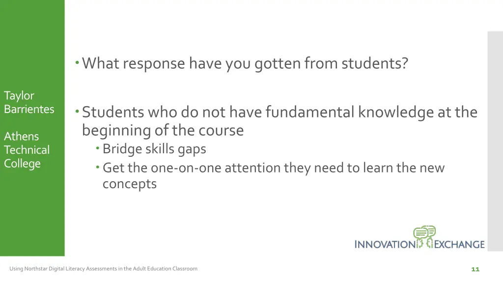what response have you gotten from students 2