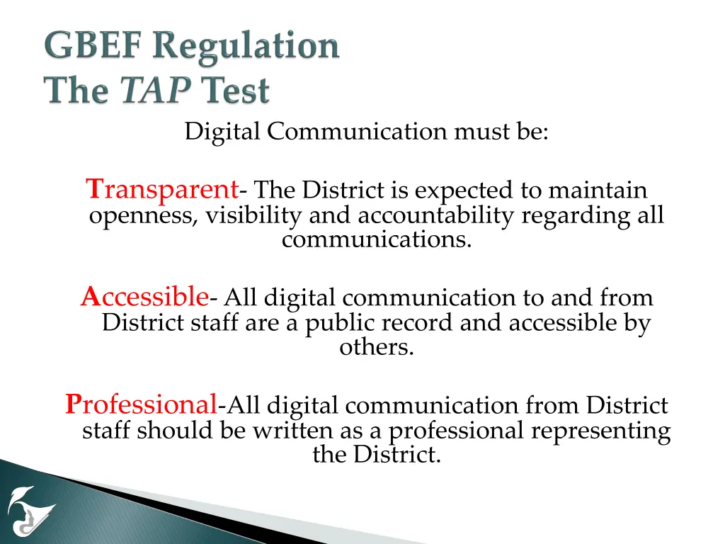 digital communication must be