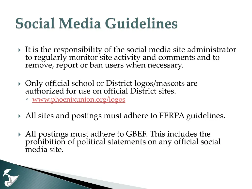 it is the responsibility of the social media site