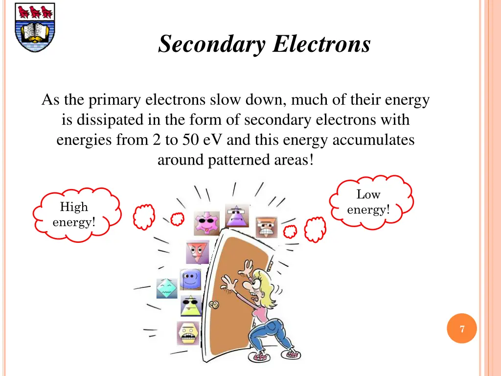 secondary electrons