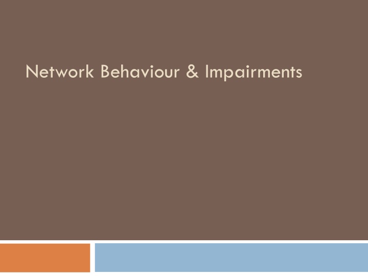 network behaviour impairments