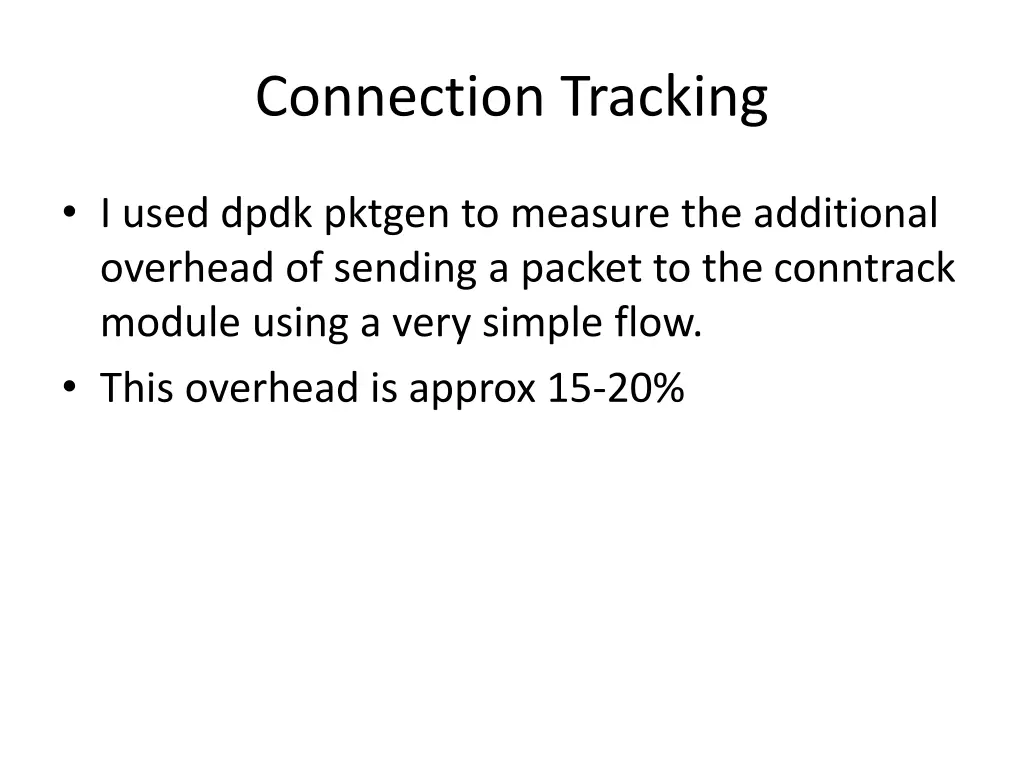 connection tracking