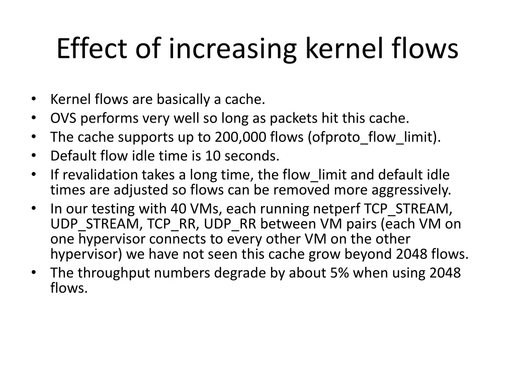 effect of increasing kernel flows