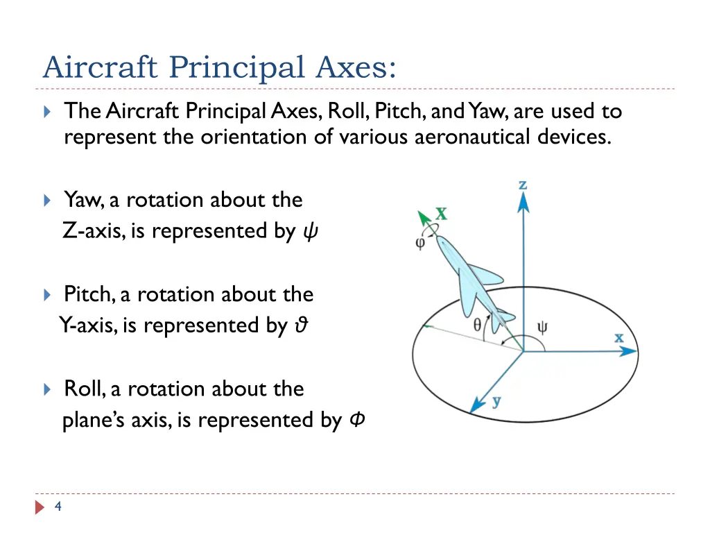 aircraft principal axes