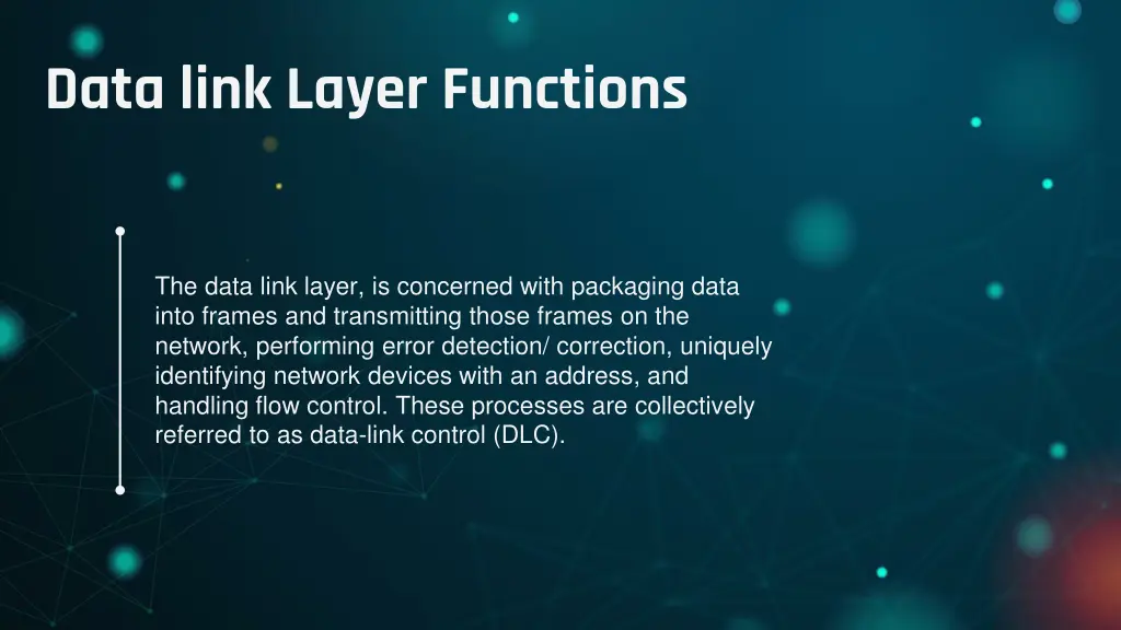 data link layer functions