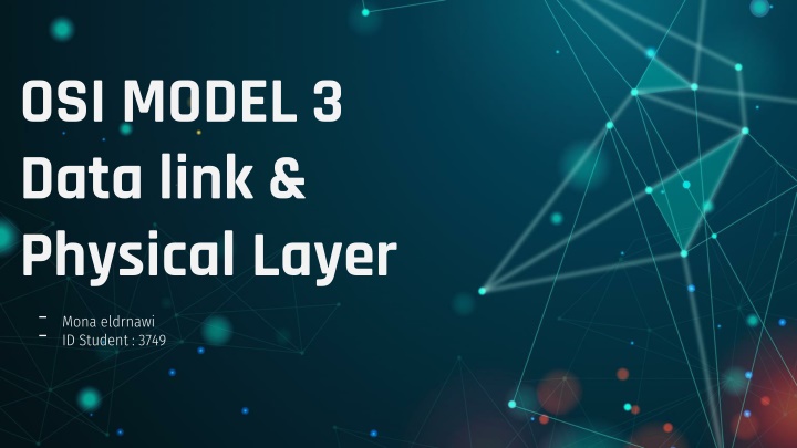 osi model 3 data link physical layer mona