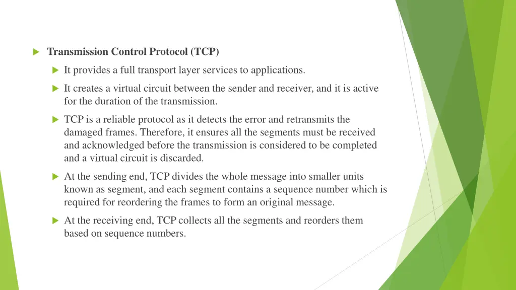 transmission control protocol tcp