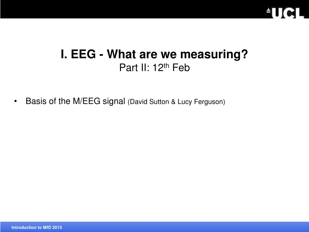 i eeg what are we measuring part ii 12 th feb