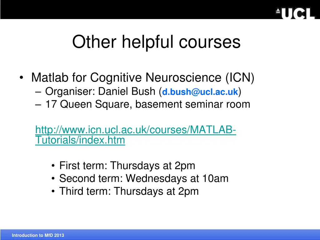 other helpful courses