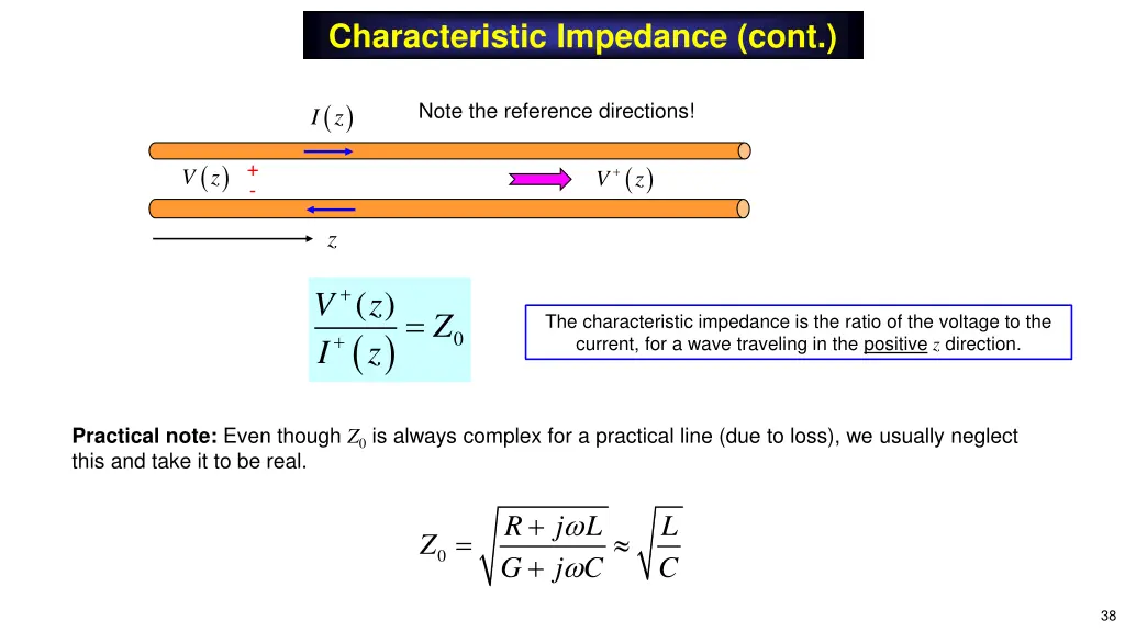 characteristic impedance cont