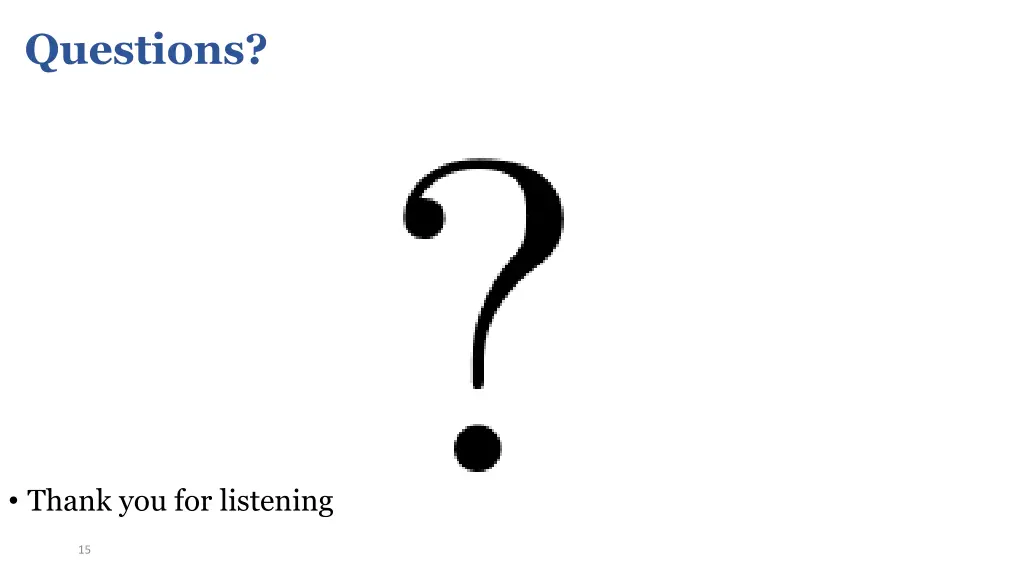 questions
