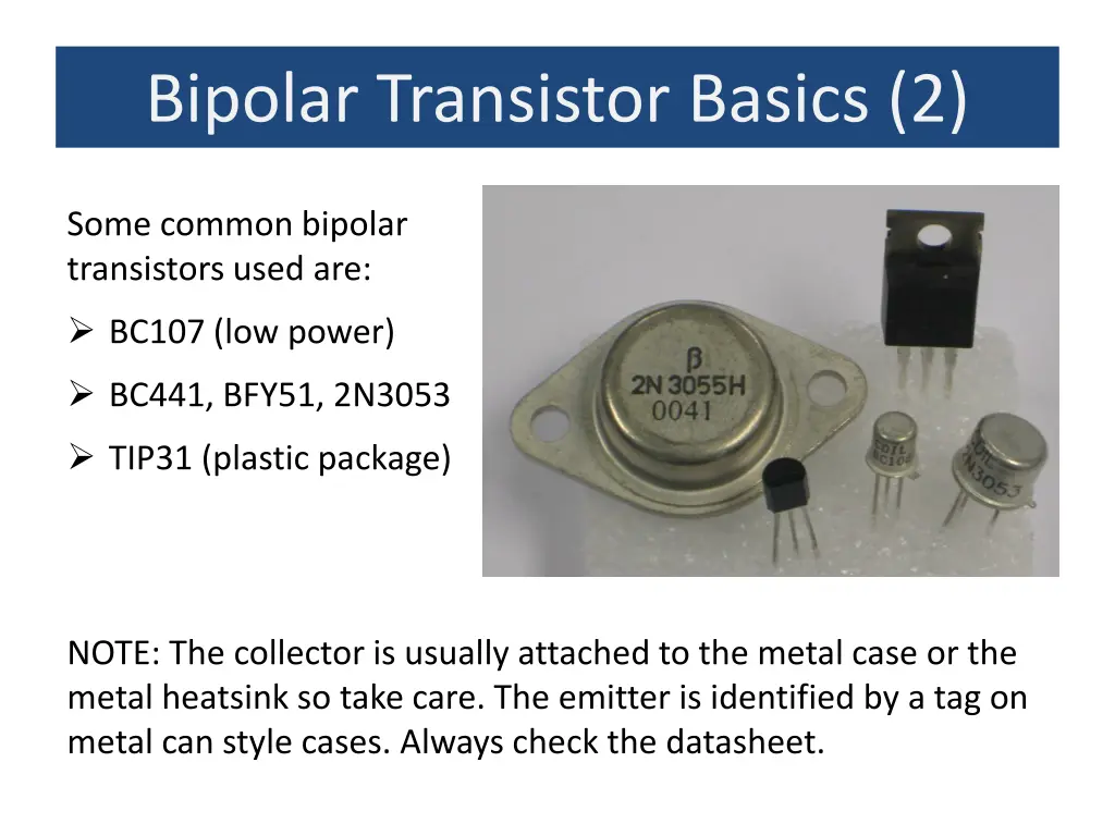 bipolar transistor basics 2