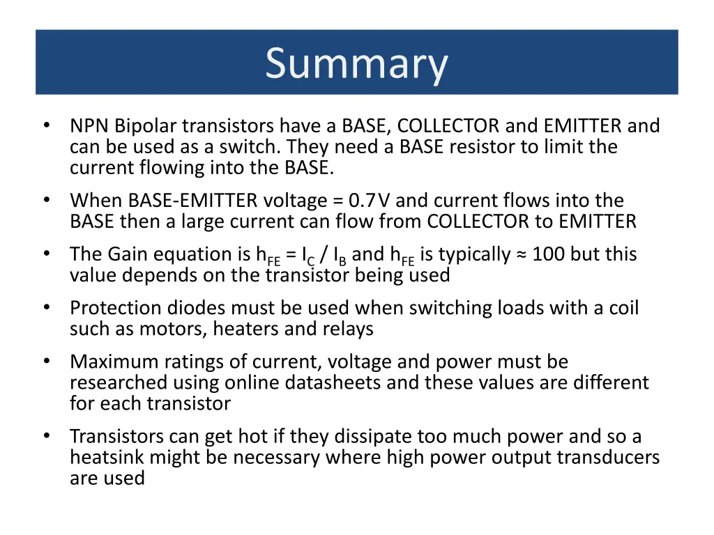 summary