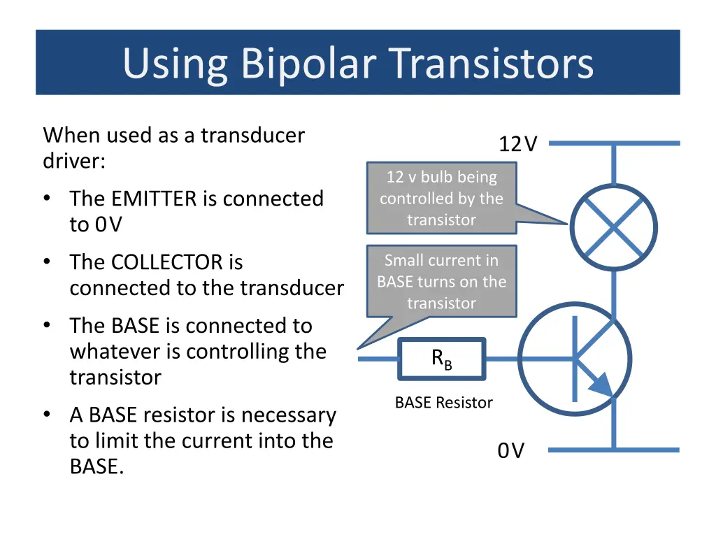 using bipolar transistors