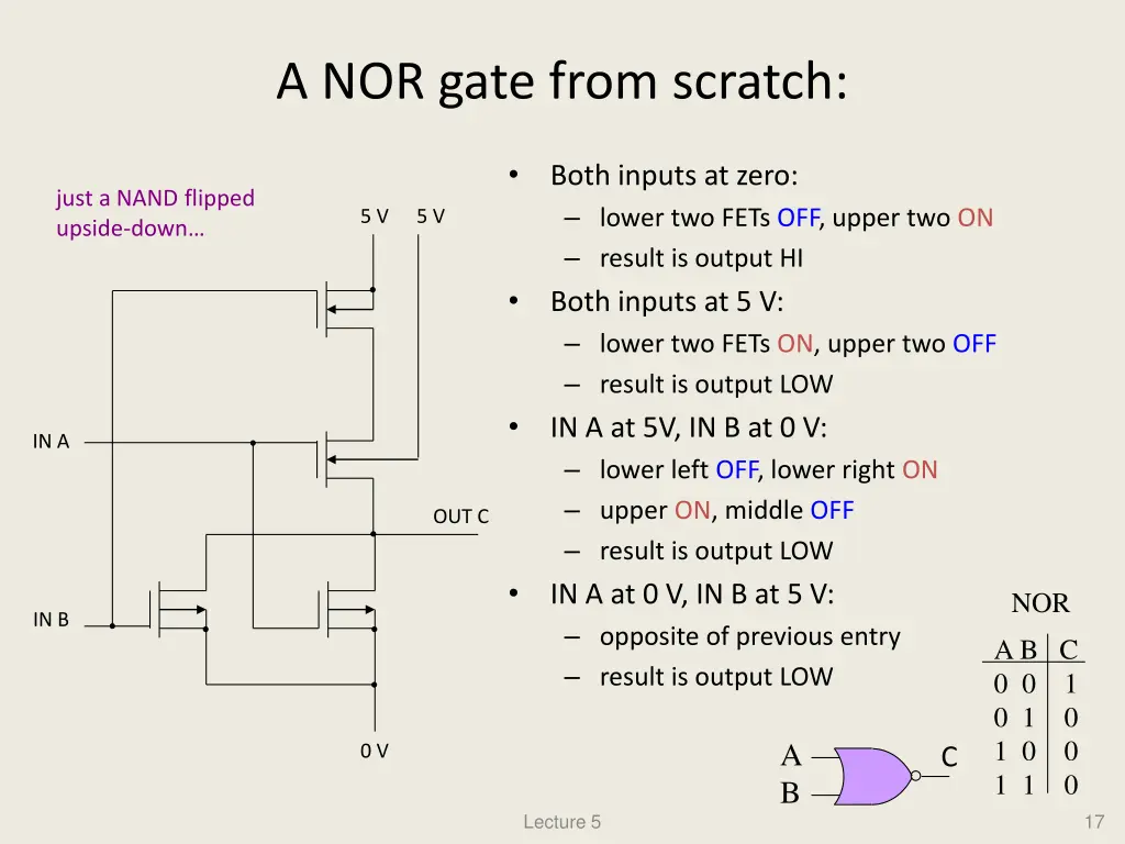 a nor gate from scratch