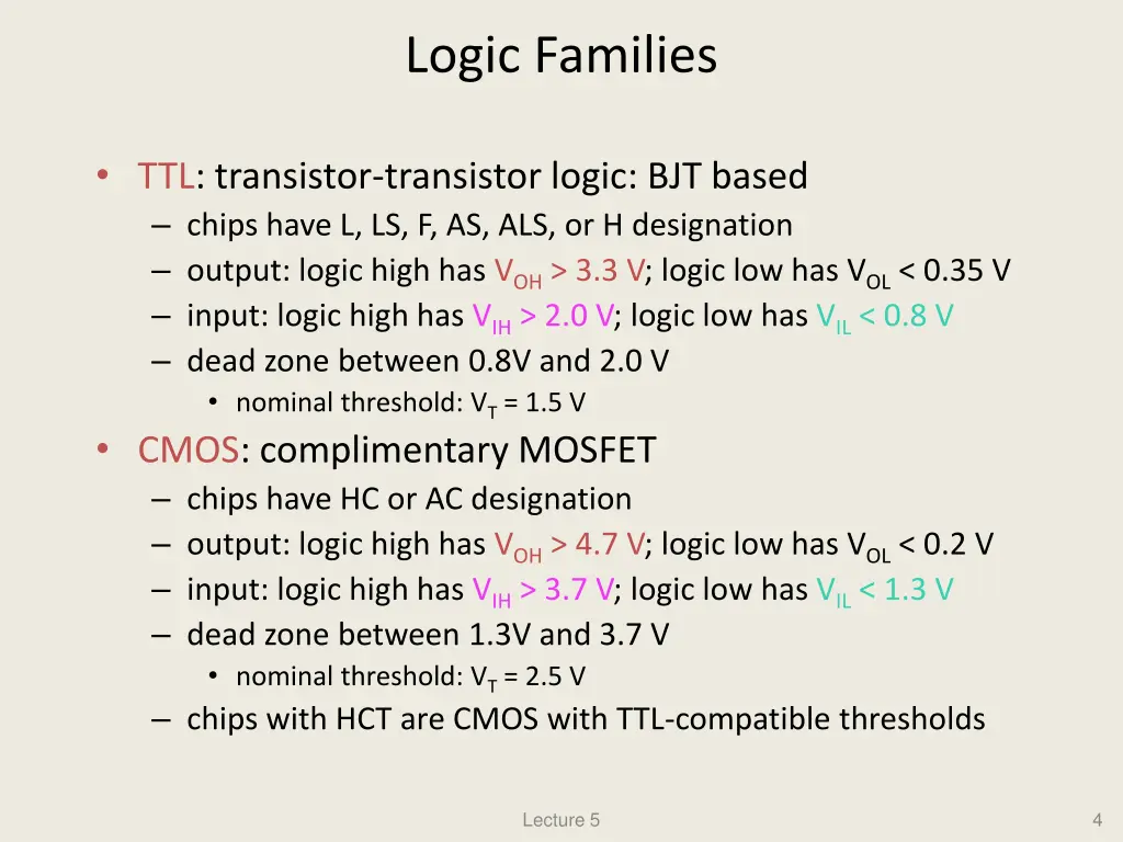 logic families