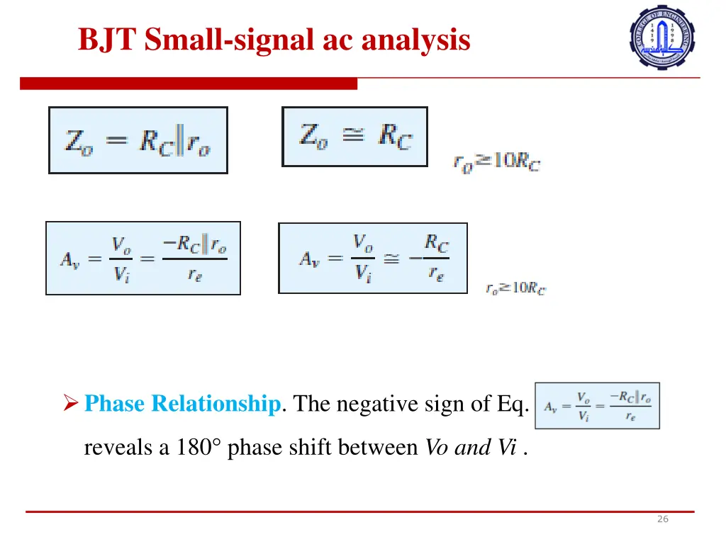 bjt small signal ac analysis 8
