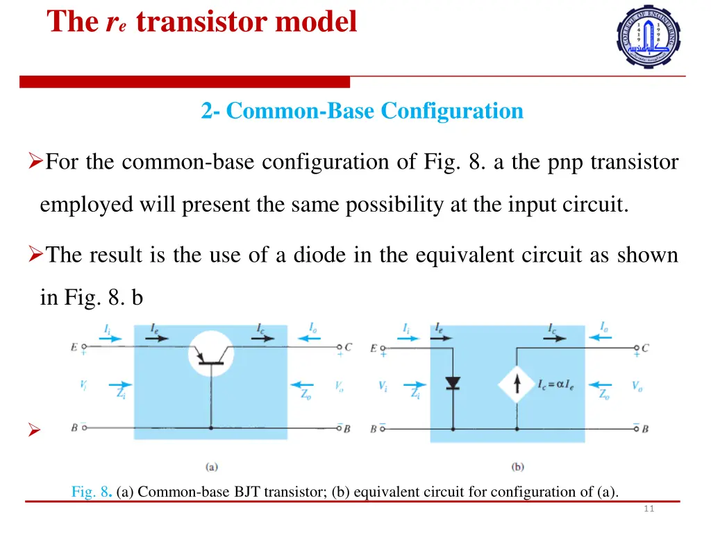 the r e transistor model 9