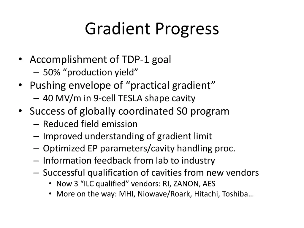 gradient progress