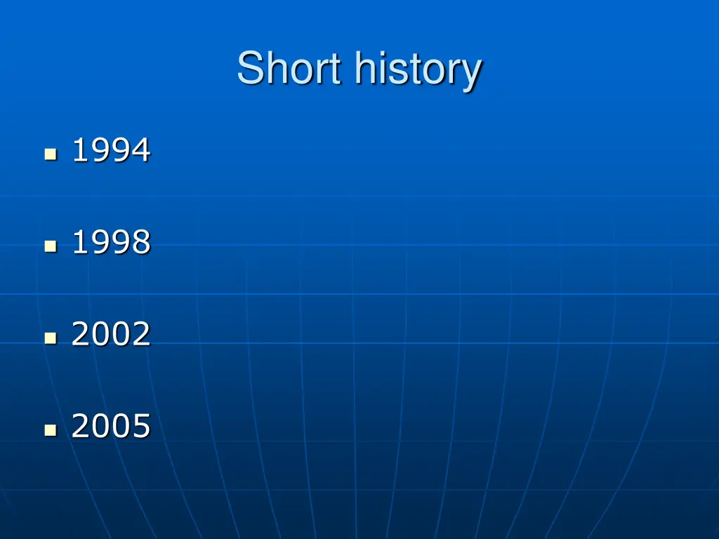 short history