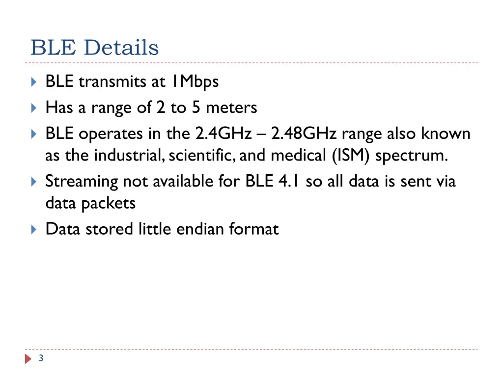 ble details